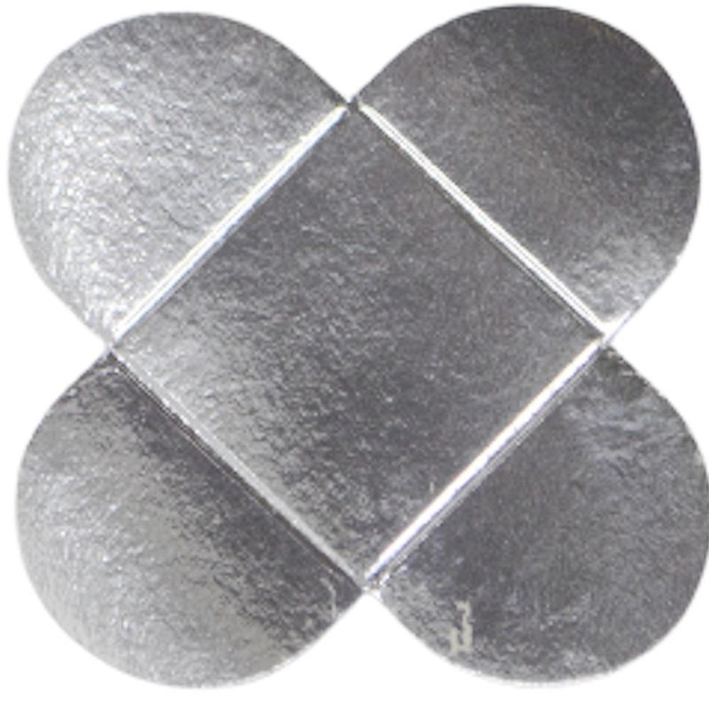 Caixeta de Papel Laminado para Doces Prata Confesta (50 unidades)