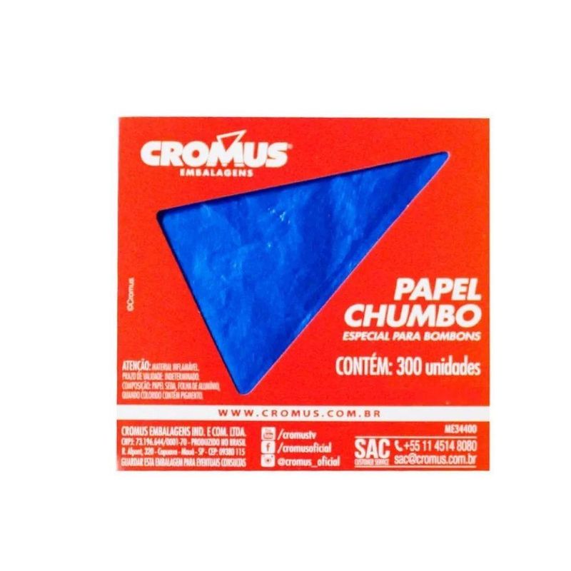 Papel-Chumbo-Liso-Azul-8x78cm-Cromus--300-Unidades-