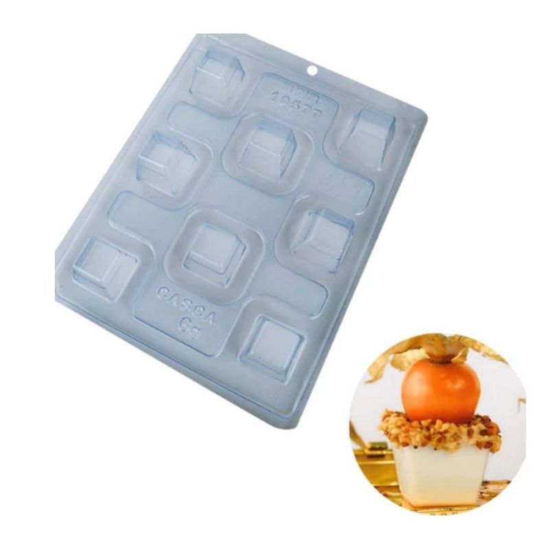 Forma-de-Acetato-com-Silicone-Copo-Licor-Quadrado-Ref.-10577-BWB--01-Unidade-