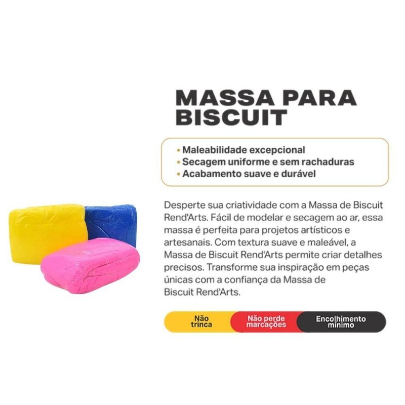 Massa Pronta Para Biscuit Rendicolla (900 gramas)-amarelo-ouro