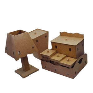 Kit de MDF BB Passa Fita Ref. LJ151 LJ Artesanatos (07 unidades)