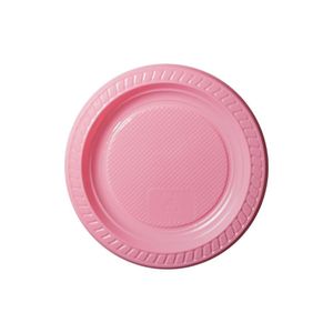 Prato Descartável Rosa Redondo 15cm Copobrás (10 Unidades)