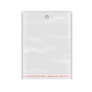 Saco PP Incolor Adesivado C/ Furo 7x9+2+2,5cm Comercial wei (100 unidades)
