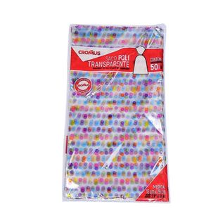 Saco de Polipropileno Transparente Bolas 15x29cm Ref. 11300240 Cromus (50 unidades)