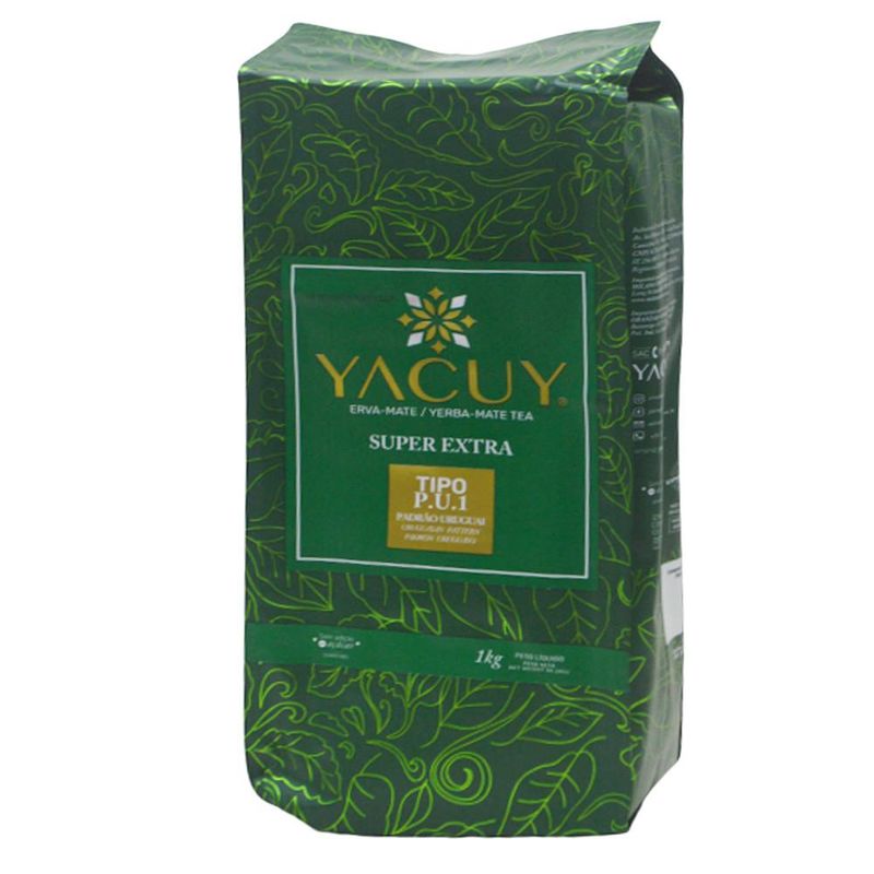 Erva-Mate-Super-Extra-Tipo-U.P.1-Padrao-Uruguai-Sabor-Natural-Yacuy--1kg-