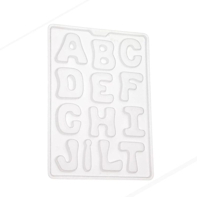 Forma de Acetato Simples Grande para Gesso Letras Ref. G88 Art Crystal (01 unidade)