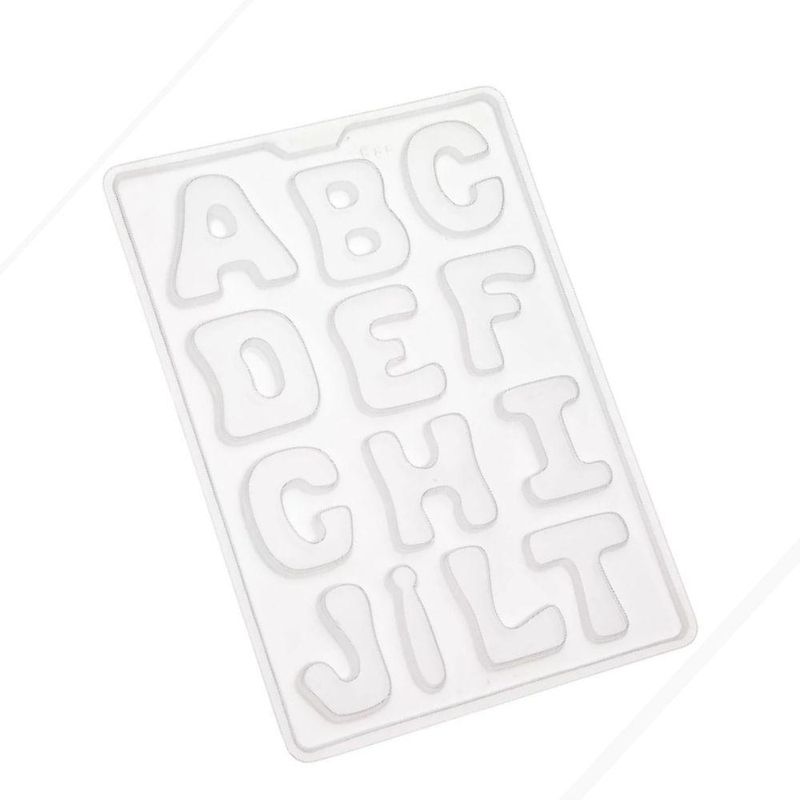 Forma de Acetato Simples Grande para Gesso Letras Ref. G88 Art Crystal (01 unidade)