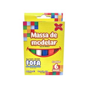 Massa de Modelar para Artesanato 6 Cores Ref.: 13276 Make+ (65 gramas)