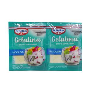 Gelatina em Pó Sem Sabor Incolor Dr. Oetker Mavalério (24 gramas)