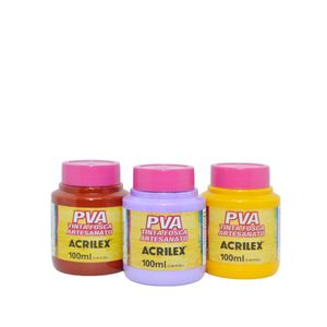 Tinta PVA Fosca para Artesanato 100ml Acrilex (01 unidade) GRUPO 2