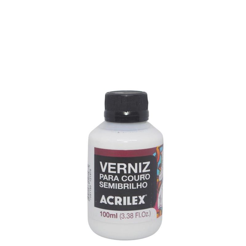 Verniz para Couro Semibrilho 100ml Acrilex (01 unidade)