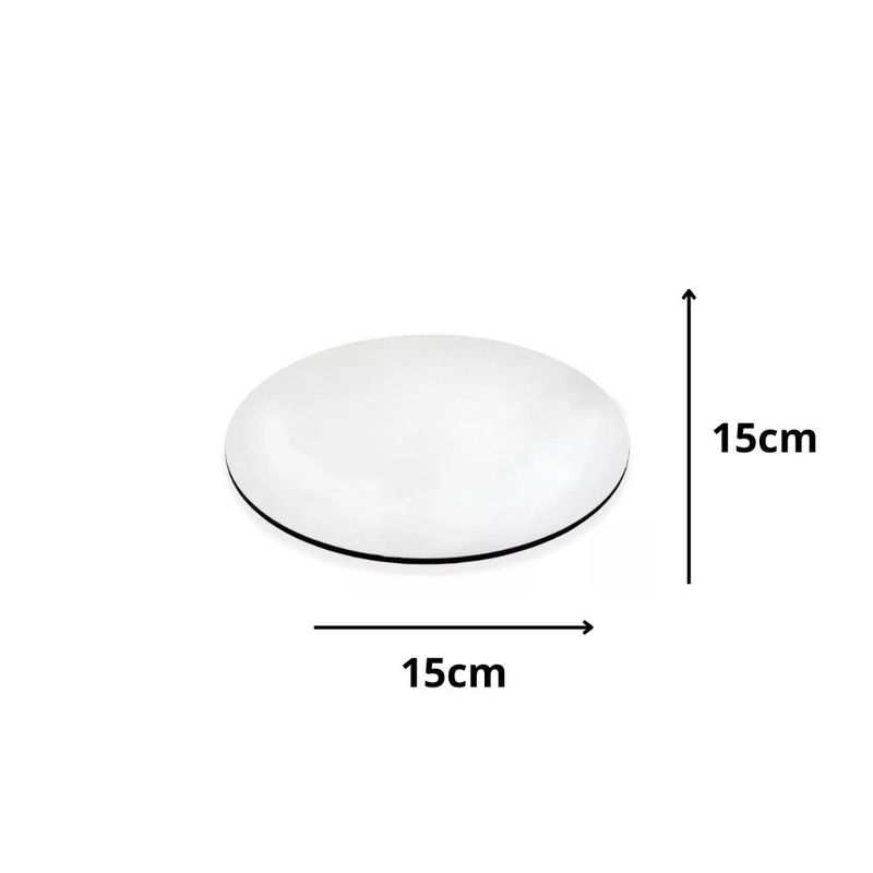 Cakeboard Tabuleiro Redondo Branco 15cm Ref.: CB3P-001 Litoarte (01 Unidade)