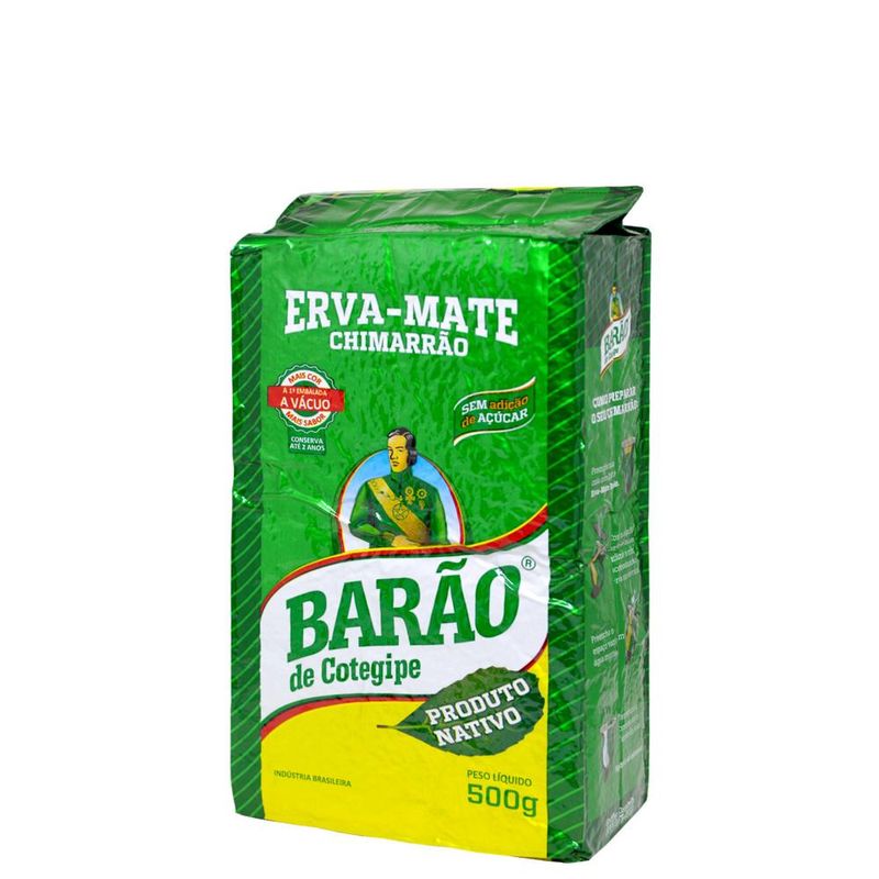 Erva-Mate--Produto-Nativo--Verde-a-vacuo-Barao--500-gramas-