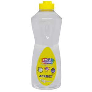 Cola Transparente a Base de Água Acrilex (1kg)