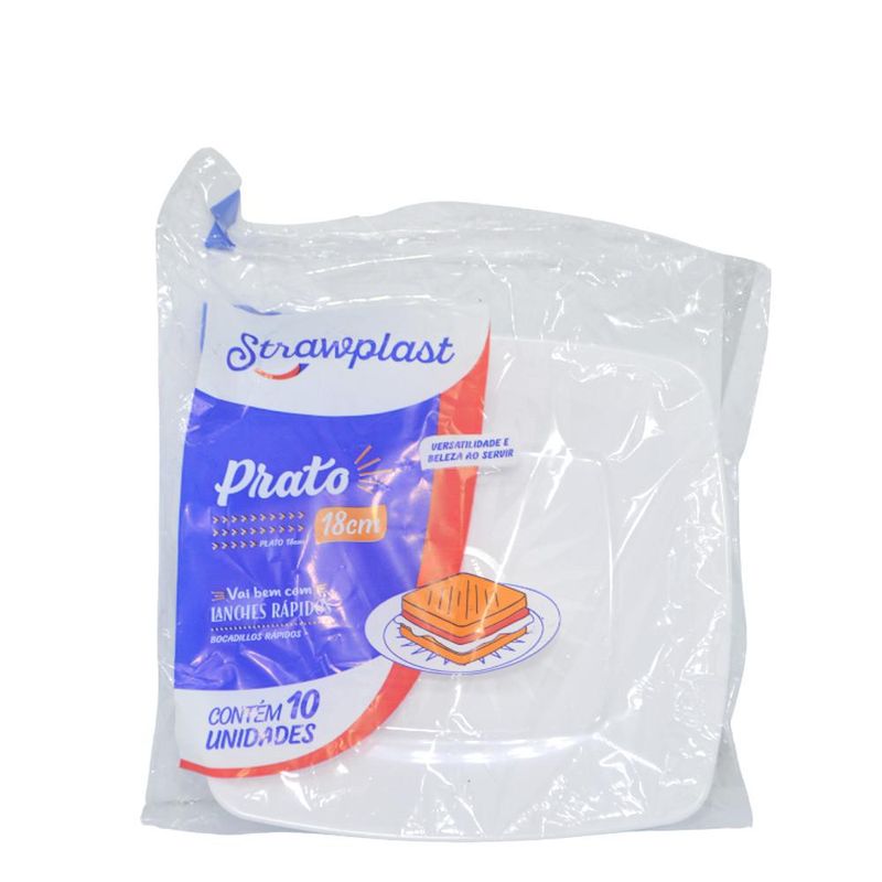 Prato-Descartavel-Branco-Quadrado-18cm-Ref.--PQB-18-Strawplast--10-Unidades-