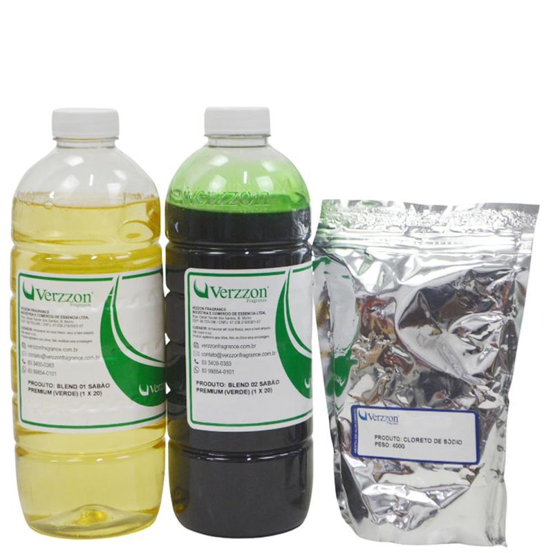 Kit-Base-para-Sabao-Lava-Roupas-Premium-1kg-Verde-Ariel-Verzzon--2.400gr-