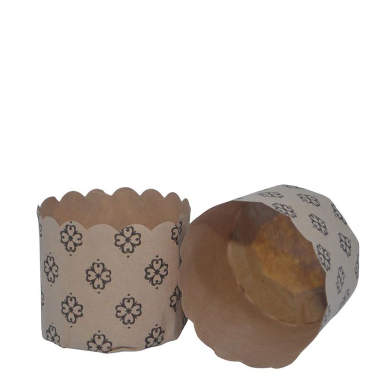 Forma de Papel Decorado para Panetone Kraft 100 gramas (10 unidades)