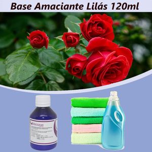 Base para Amaciante Concentrada Lilás Rende 25 Litros Fragrância Tipo Downy 120ml Verzzon