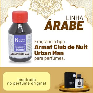 Essência ARMAF-Urban Man Masculino P/ Perfumes Linha Árabe Irmãos Haluli (100ml)