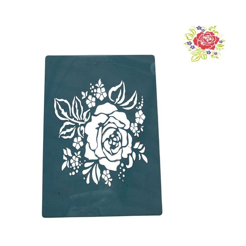 Stencil-Simples-de-Acetato-para-Pintura-210x150mm-RF1184-Amor-Perfeito-Acrilex--01-unidade-