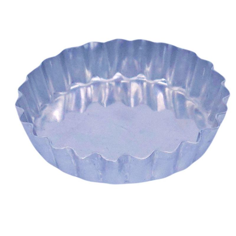 Forma de Alumínio para Torta Maçã Crespa Fundo Fixo 7cm N. 7 Ref. 0265 Caparroz (12 unidades)