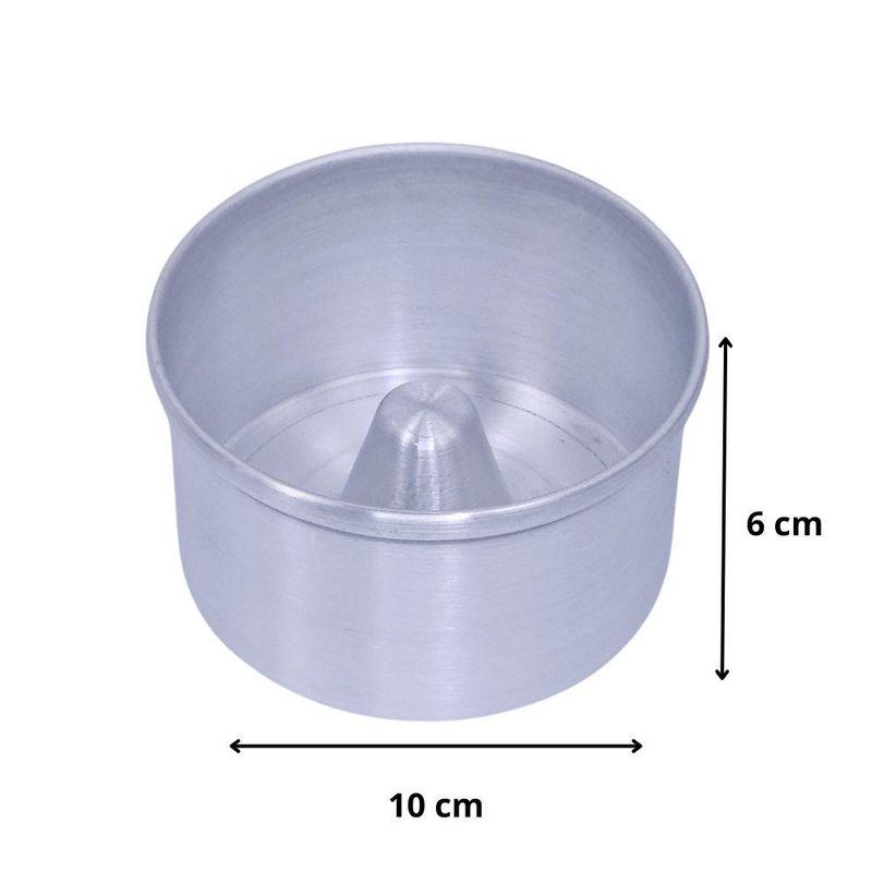 Forma-de-Aluminio-Conica-C--Tubo-para-Bolo-e-Pudim-10x6cm-Aluminio-Circular--01-unidade-