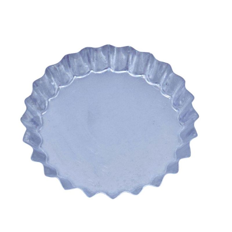 Forma-de-Aluminio-para-Torta-Crespa-Fundo-Fixo-10cm-N.4-Ref.-245-Aluminio-Circular--12-unidades-