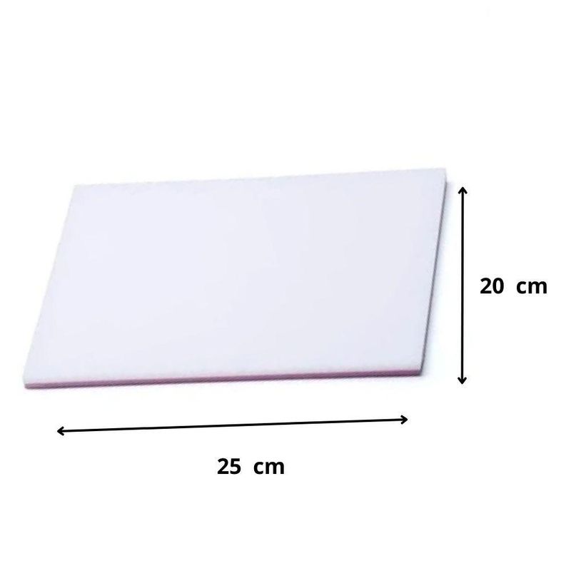 Placa de Polietileno e Eva Branco e Rosa para Aramar Flores Ref. EVA09 15x200x250mm Solrac (01 unidade)