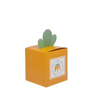 Caixa Pop-Up de Papel Cartão Páscoa Fresh 7x7x7cm Ref. 13005430 Cromus (01 unidade)