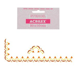 Stencil Simples de Acetato para Pintura 300x100mm RF1126 Cantoneira Acrilex (01 Unidade)