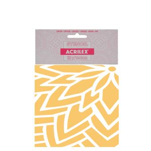 Stencil Simples de Acetato para Pintura 130x130mm RF1501 Estamparia 1 Acrilex (01 unidade)