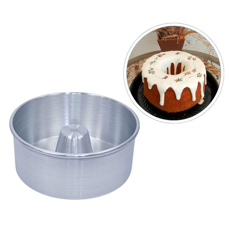 Forma-de-Aluminio-Conica-C--Tubo-para-Bolo-e-Pudim-18x8cm-Tamanho-18-Aluminio-Circular--01-unidade-