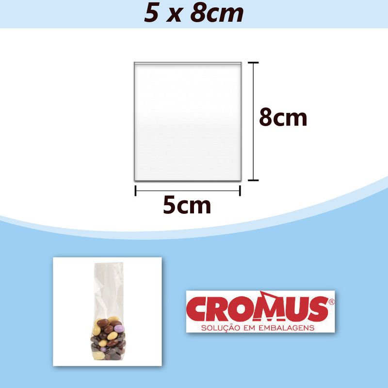Saco-de-Polipropileno-Transparente-5x8cm-Ref.-11301027-Cromus--100-unidades-