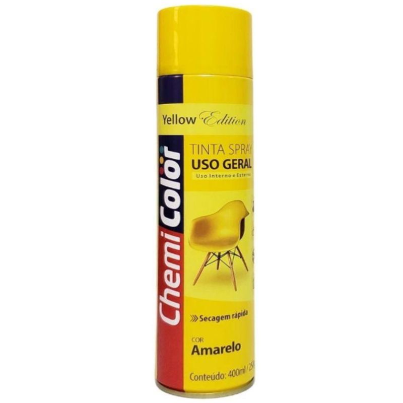 Tinta-em-Spray-Uso-Geral-Chemi-Color-Edition-Amarelo-400ml-Baston--01-unidade-