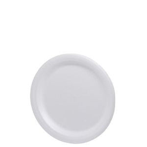 Prato Descartáveis de Isopor Raso Branco P/ Refeições Ref. SR15 15cm Ultratherm (100 unidades)