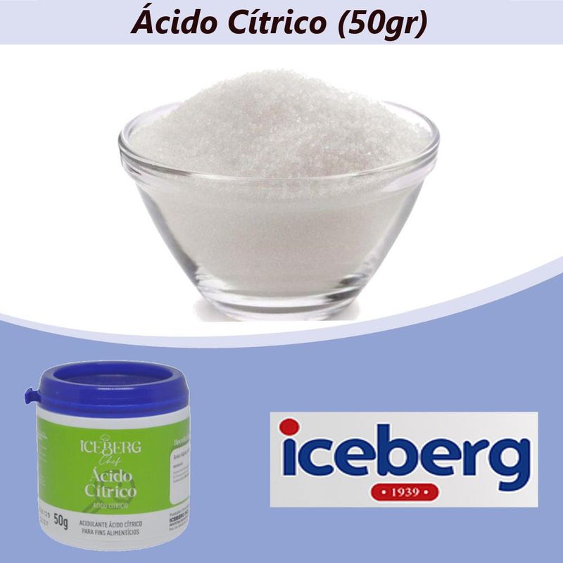 Ácido Cítrico Chef Iceberg (50 gramas)