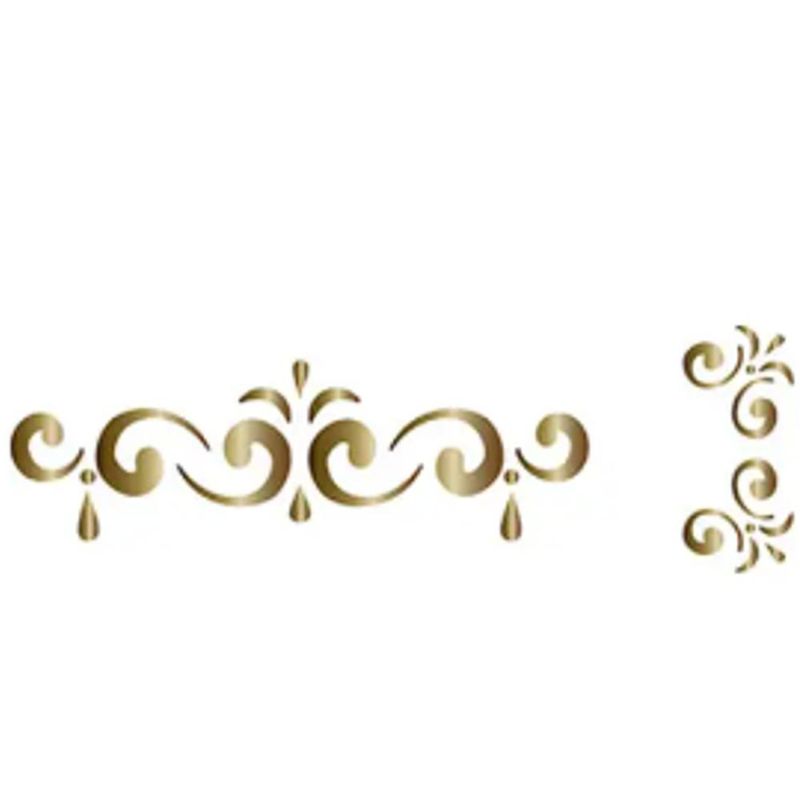 Stencil-Simples-de-Acetato-para-Pintura-8x28cm-Ref.-STE-058-Arabesco-Litoarte--01-Unidade-