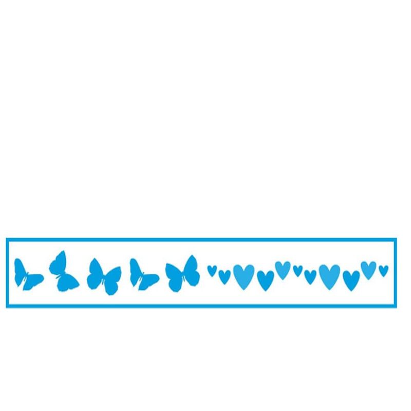 Stencil-Simples-de-Acetato-para-Pintura-4x28cm-Ref.-STB-047-Borboleta-e-Coracao-Litoarte--01-Unidade-
