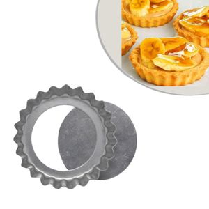 Forma de Alumínio para Torta Crespa Fundo Falso 8.7x2cm Ref. 0273 Caparroz (12 unidades)
