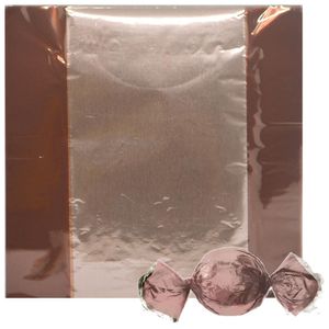 Embalagens Para Trufas e Bombons Liso Rose Gold Ref. 12500195 14.5x15.5cm Cromus (100 unidades)