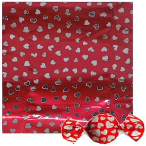 Embalagens Para Trufas e Bombons Corações Vermelho Ref. 027402 14.5x15.5cm Cromus (100 unidades)
