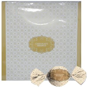 Embalagens Para Trufas e Bombons Chocolate Branco Ref. 12500222 14.5x15.5cm Cromus (100 unidades)