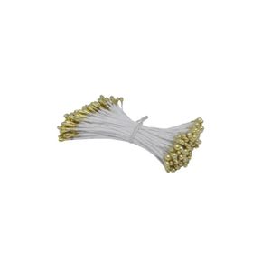 Mini Pistilo Duas Pontas Dourado Barbante Ref. EL209 Pistilos Primor (100 unidades)