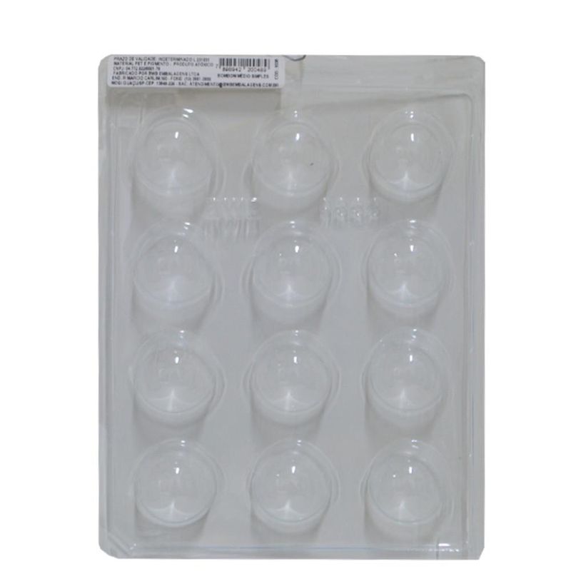 Forma-de-Acetato-Simples-Bombom-Medio-Simples-Ref.-9338-BWB--01-unidade-