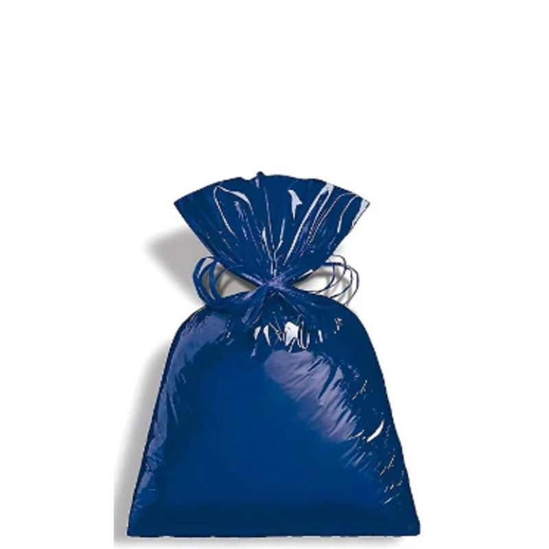 Saco-Para-Presente-Liso-Metalizado-Azul-Intenso-Tamanho-P3-10x14cm-Cromus--50-unidades-