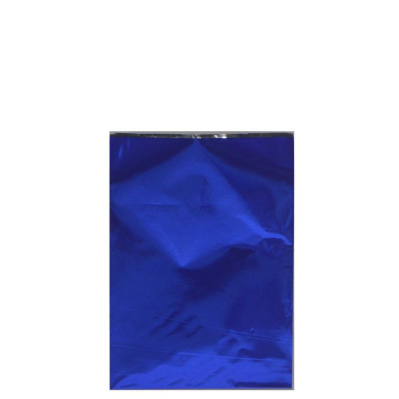 Saco-Para-Presente-Liso-Metalizado-Azul-Intenso-Tamanho-P3-10x14cm-Cromus--50-unidades-