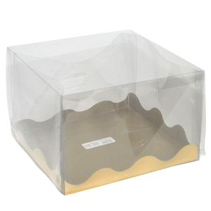 Caixa Multiuso Ajustável C/ Tampa Transparente 21.5x21.5x14cm Ref. C5228 Ideia (01 unidade)