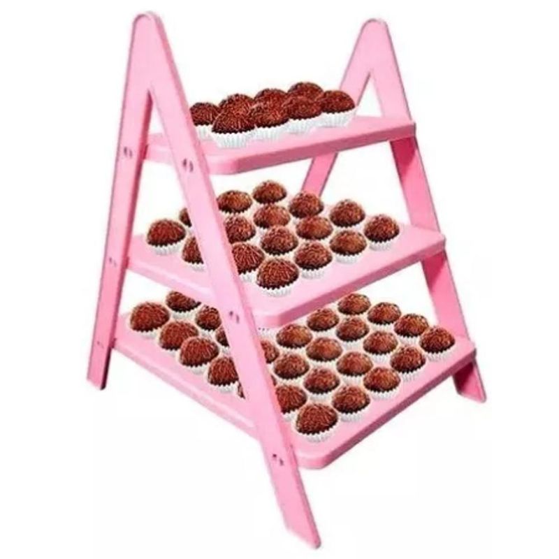 Escada-Porta-Doces-de-Poliestireno-Rosa-Bebe-21.5x17x29.7cm-Mirandinha--01-unidade-
