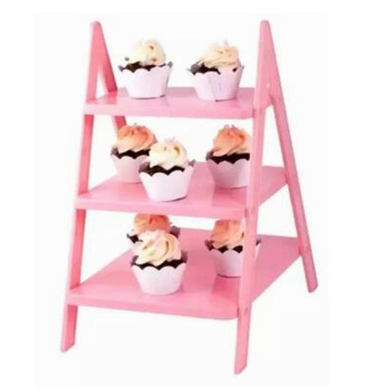 Escada-Porta-Doces-de-Poliestireno-Rosa-Bebe-21.5x17x29.7cm-Mirandinha--01-unidade-