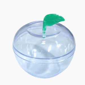 Maçã Pequena Acrílico Cor Cristal LSC (10 Unidades)